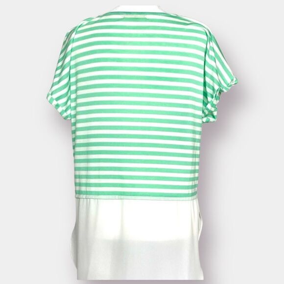 Striped Blouse Shirt Long Size Medium - Picture 2 of 7